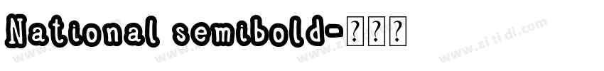 National semibold字体转换